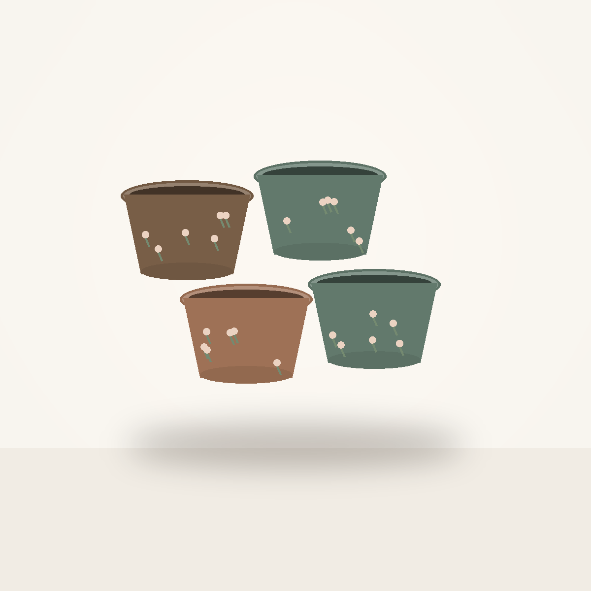 cv-bow-007 Garden Trellis Cereal Bowls — 4-Piece Set - Image 1
