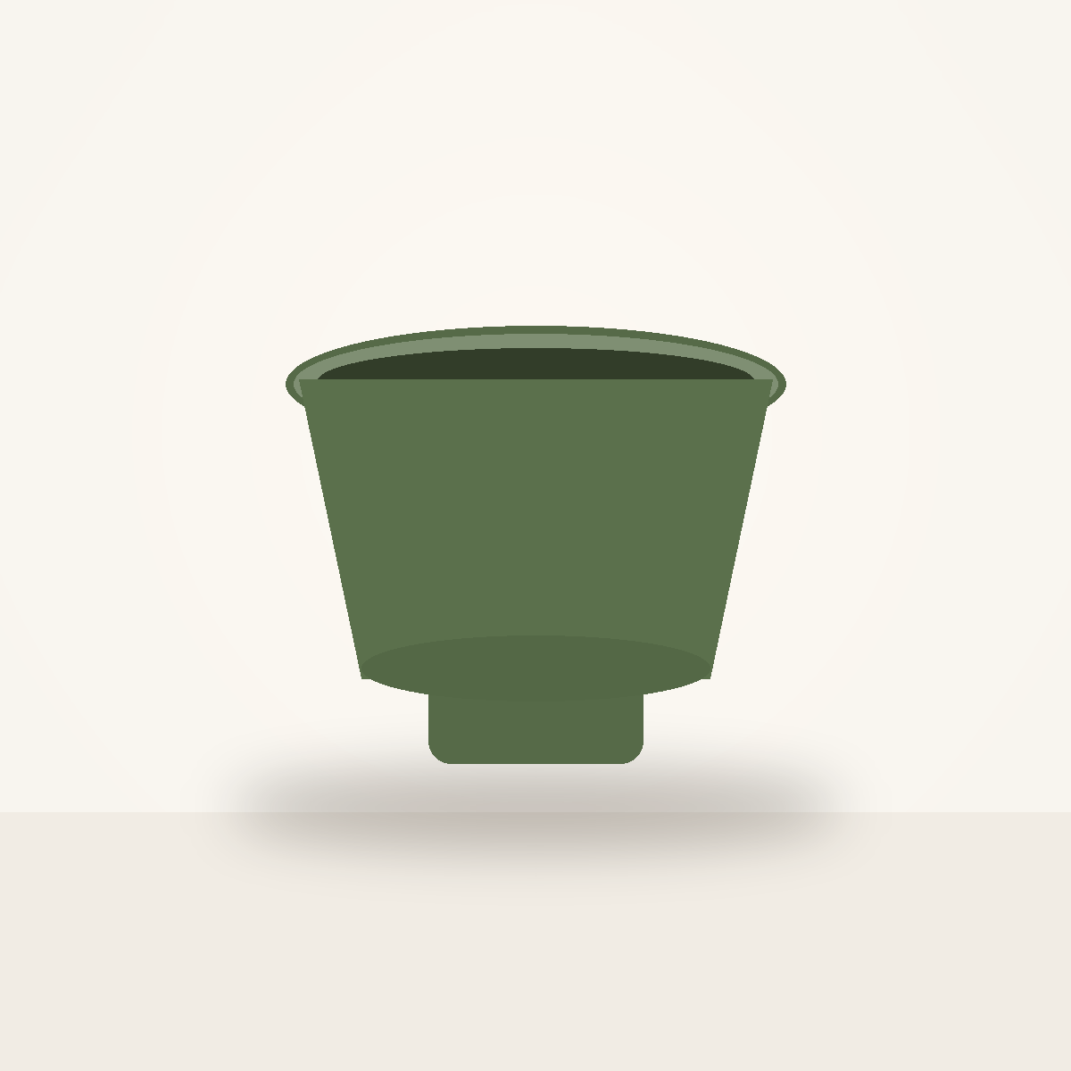 cv-bow-014 Jardin Footed Stoneware Serving Bowl - Image 1