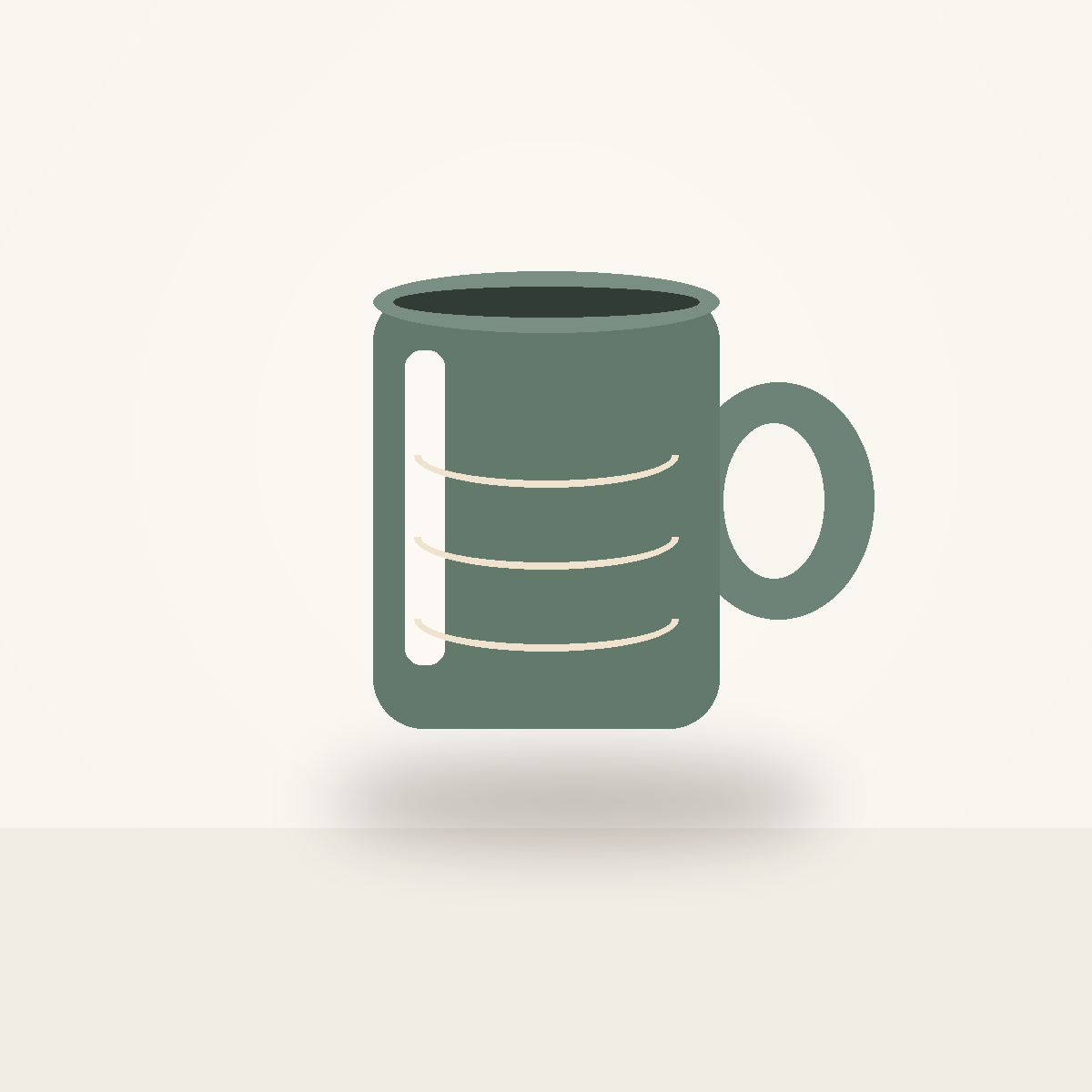cv-mug-007 Embossed Initial Mug - Image 1