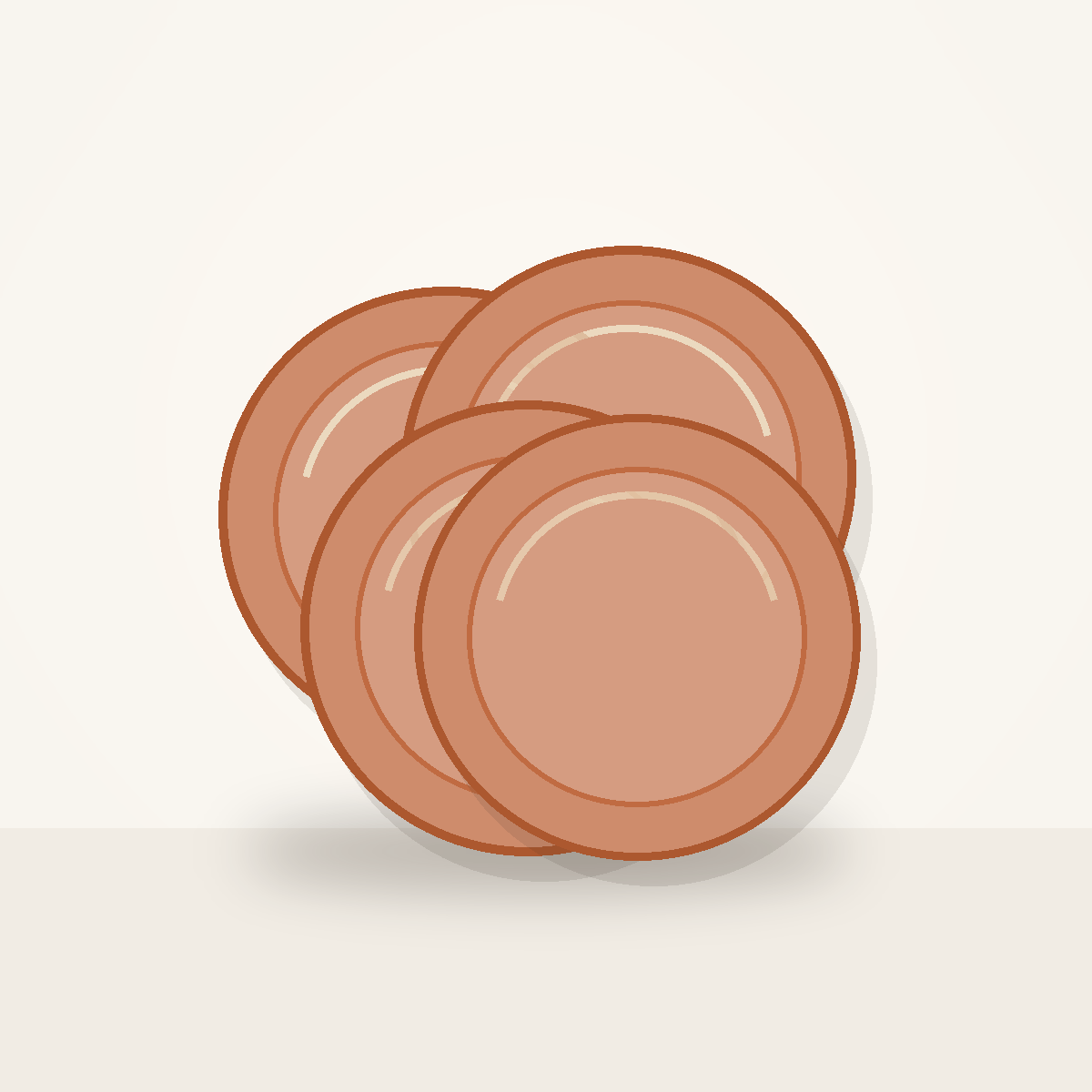 cv-pla-004 Bedford Harvest Stoneware Dinner Plates — 4-Piece Set - Image 1
