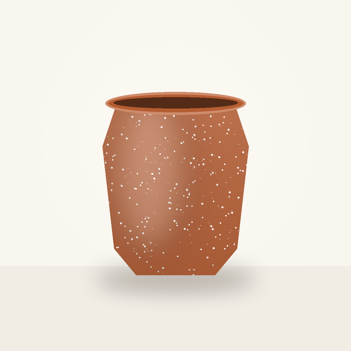 cv-pot-009 Rustic Ceramic Cachepot - Image 1